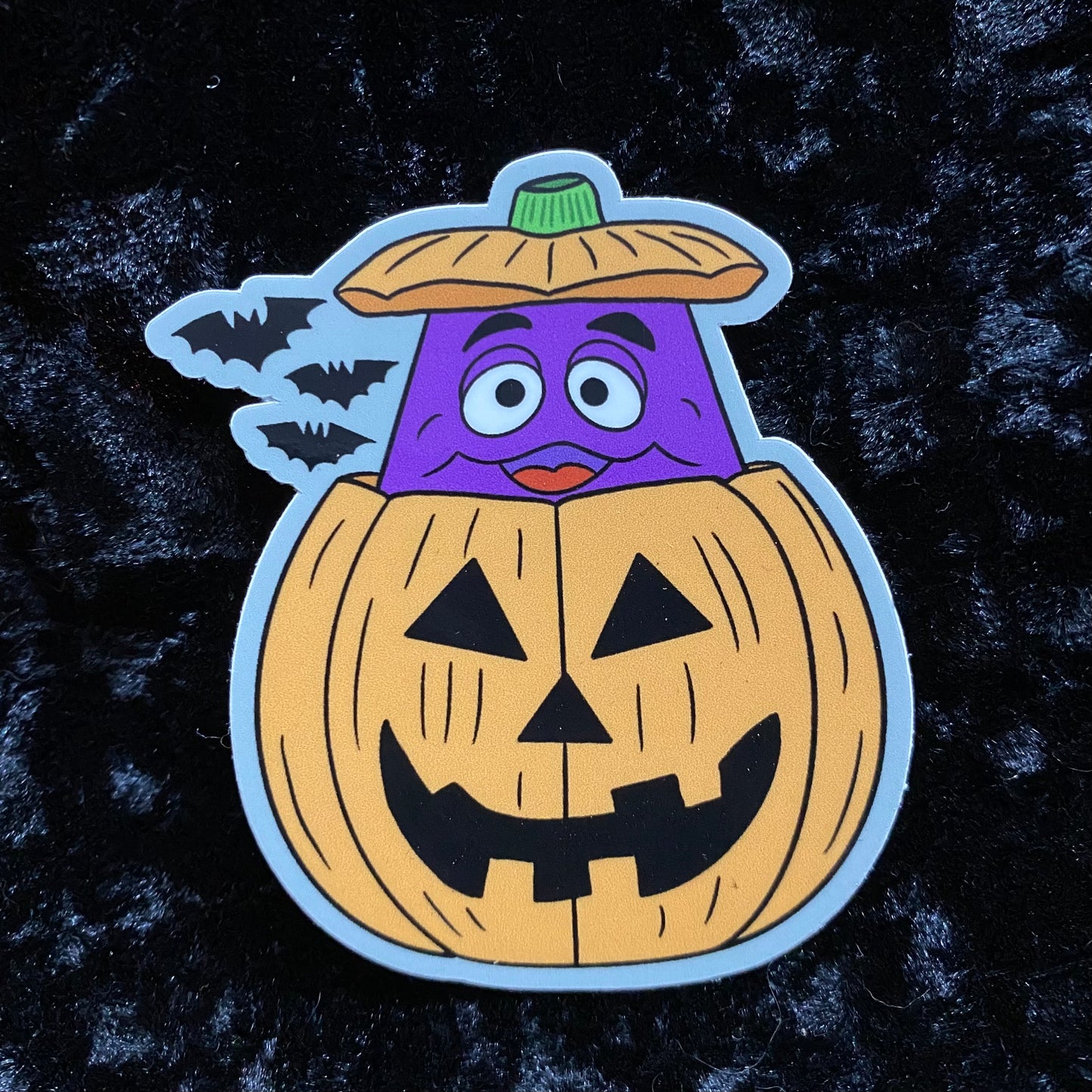 Grimace Pumpkin Sticker