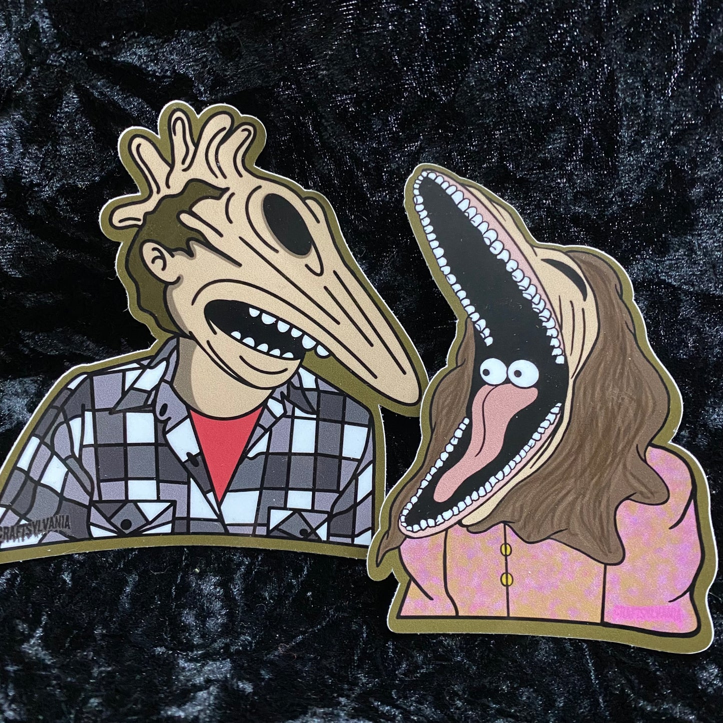 Adam & Barbra 4" Sticker