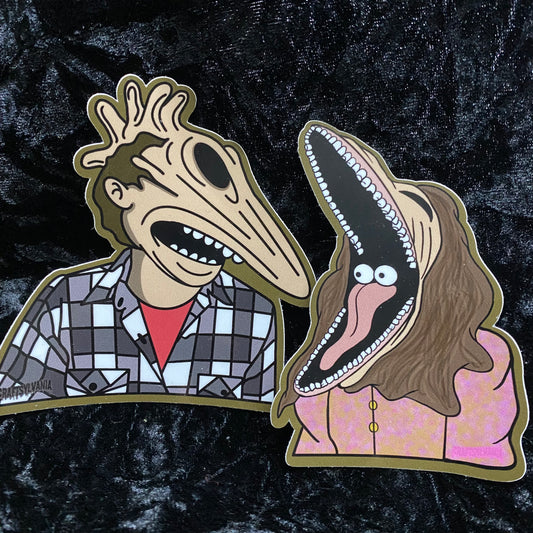 Adam & Barbra 4" Sticker