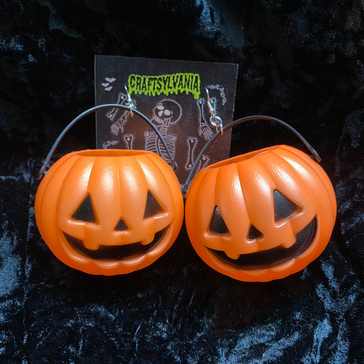 Pumpkin pail Earrings
