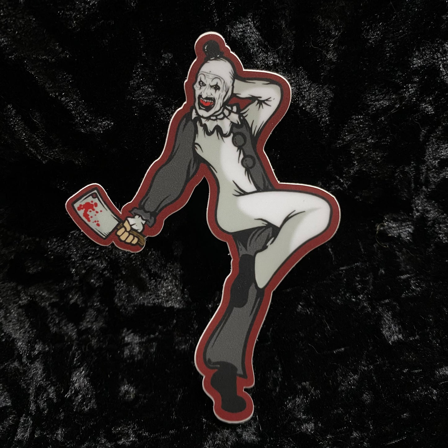 Pin up Art the Clown Sticker