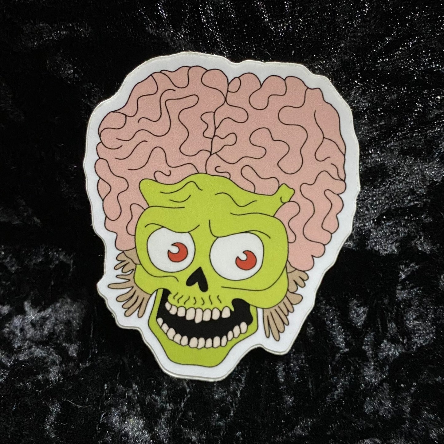 Old Mars Attacks Alien Sticker