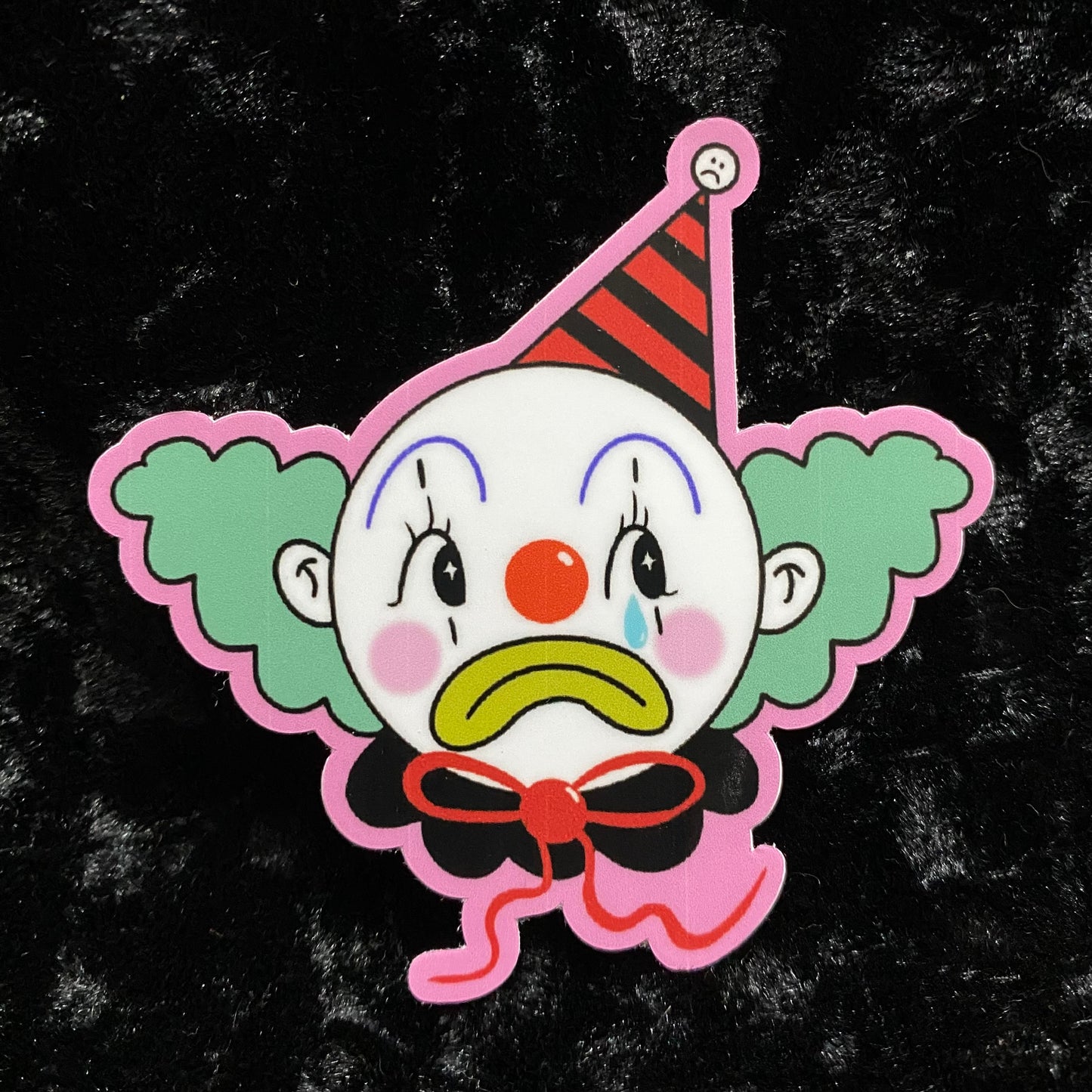 Sad Kewpie Clown Sticker