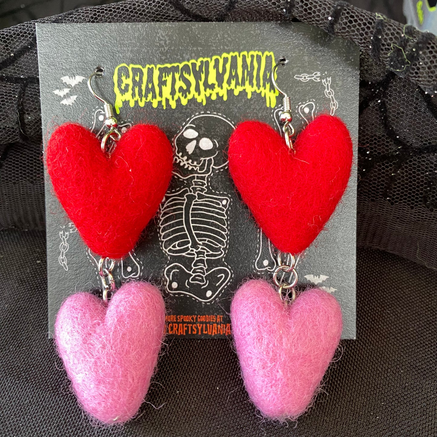 Double Heart Earrings