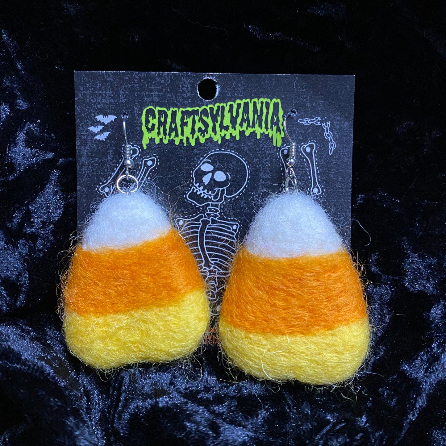 Candy Corn Earrings