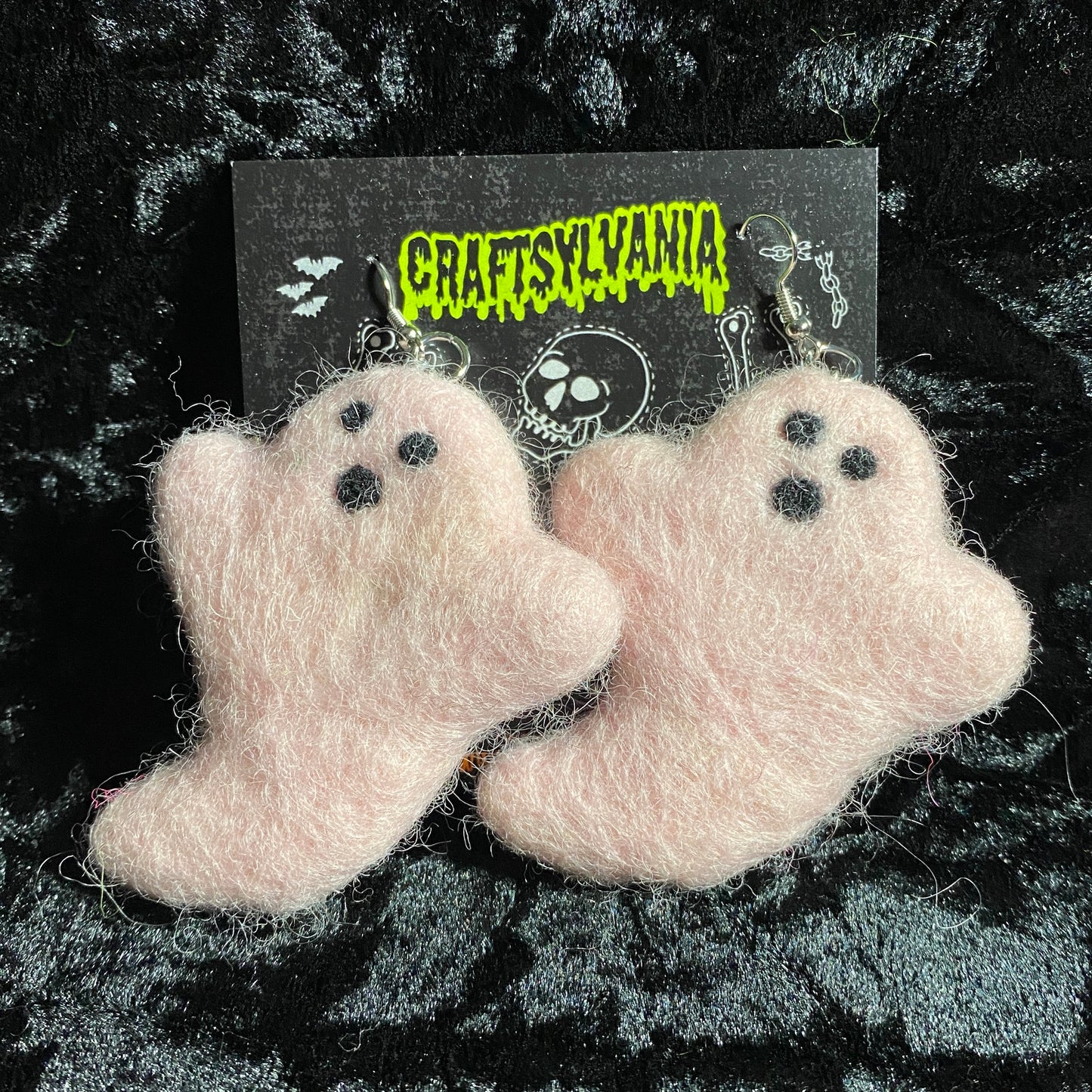 Pink or white Ghost Earrings