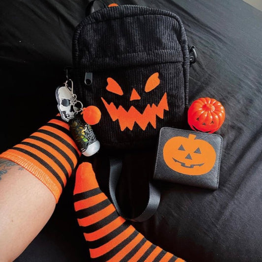 Black Pumpkin Crossbody Bag (Pre-Order)
