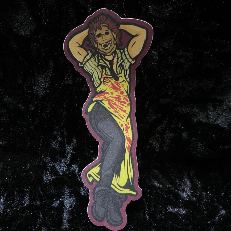 Pin up Leatherface Sticker
