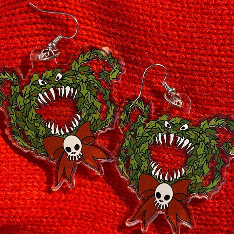 Wreath Acrylic Earrings