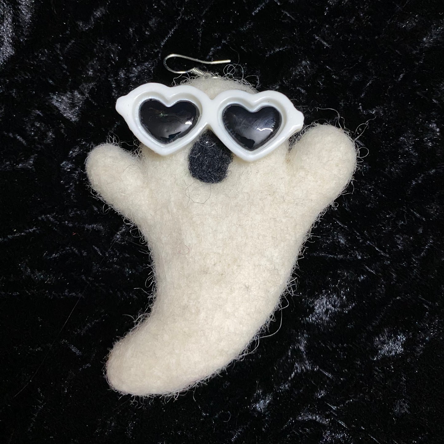 Ghost Heart glasses Earrings