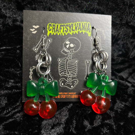 Cherry Chain Earrings