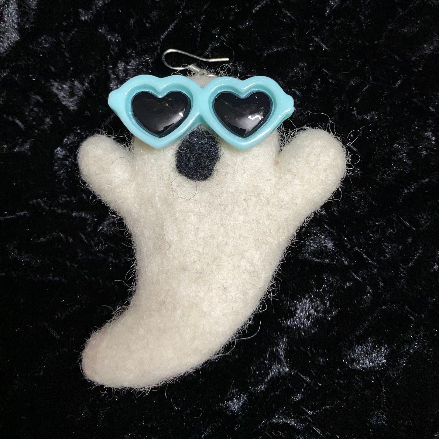 Ghost Heart glasses Earrings