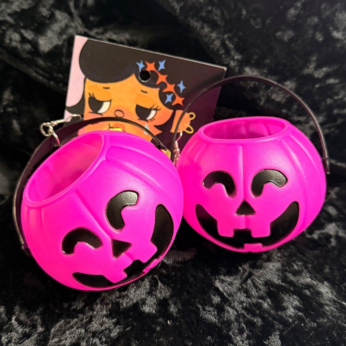 Happy Pumpkin Pail Earrings