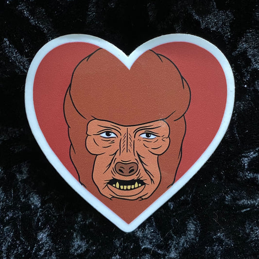 Wolfman Heart Stickers
