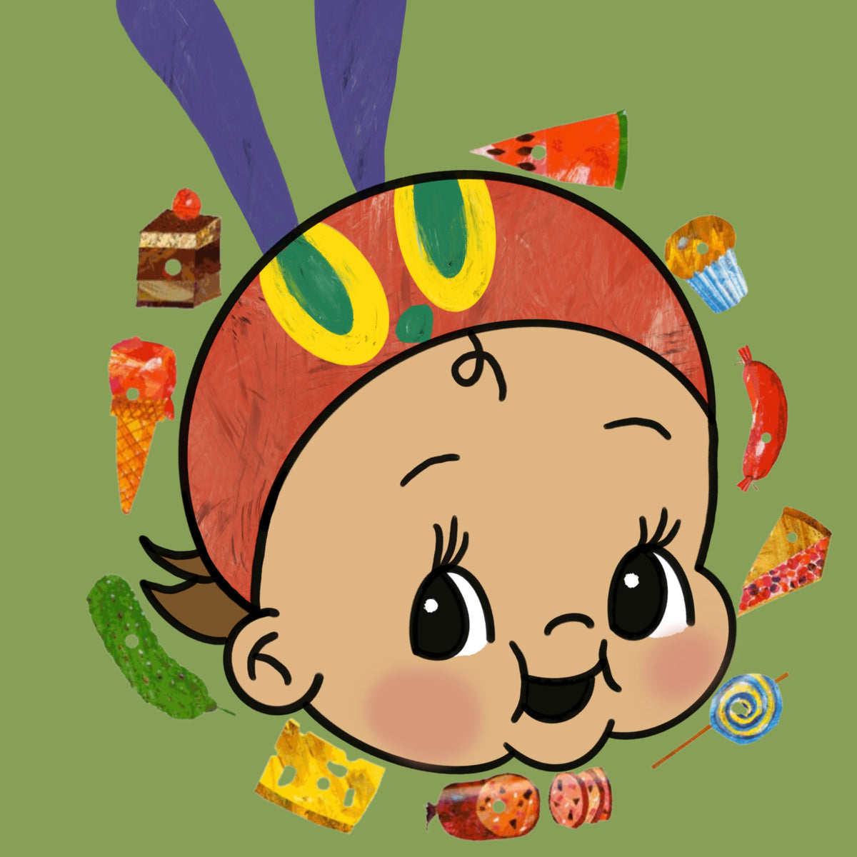 Very Hungry Kewpie Sticker