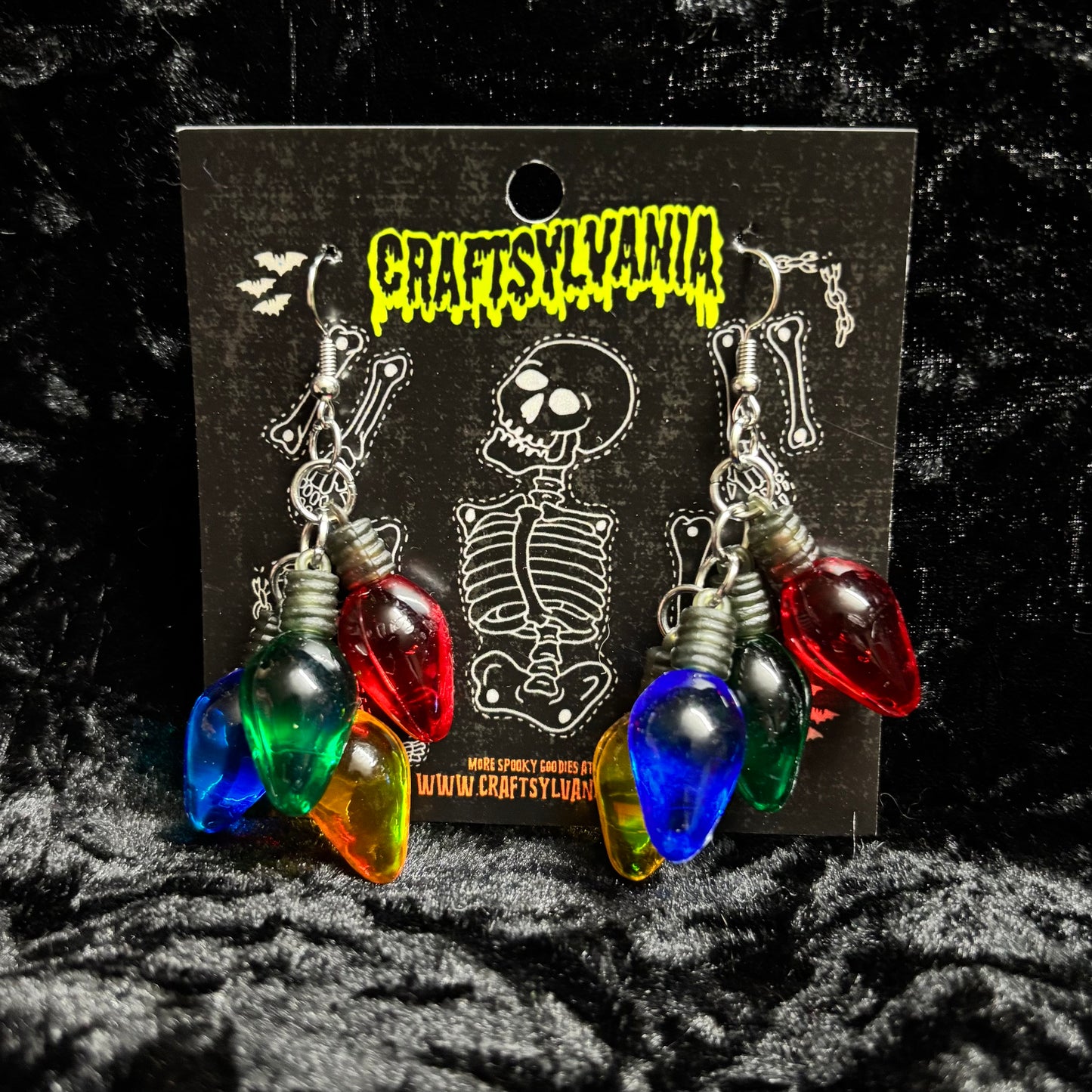 Christmas Light Earrings