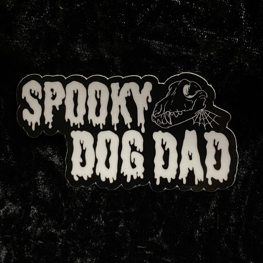 Spooky Dog Dad Sticker