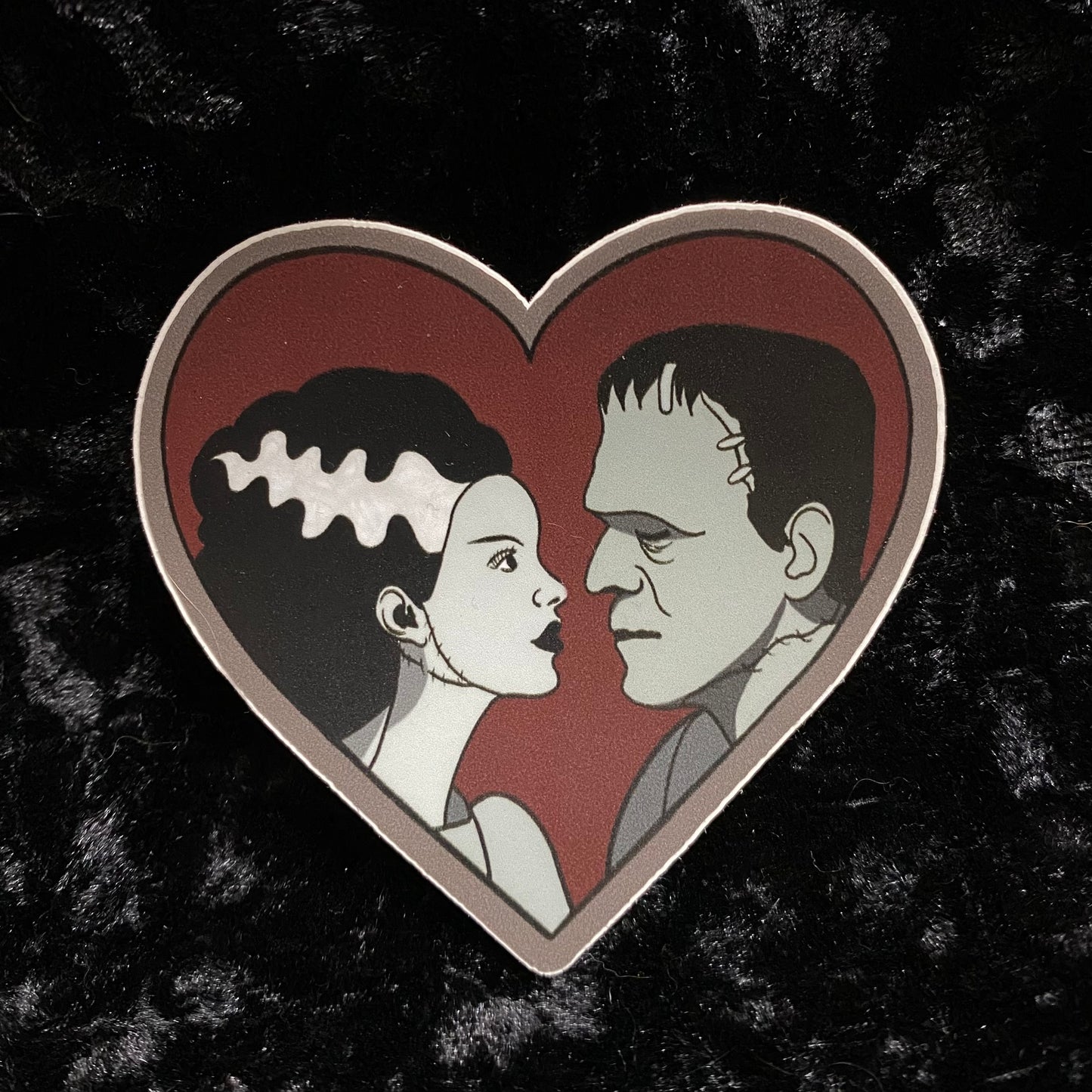 Bride & Frank Heart Sticker