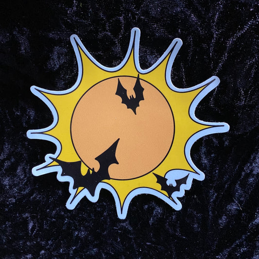 Spooky Sun Sticker
