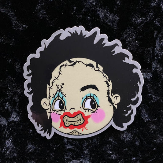 Kewpie Leatherface Sticker