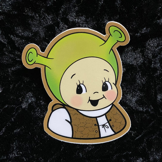 Shrek Kewpie Sticker