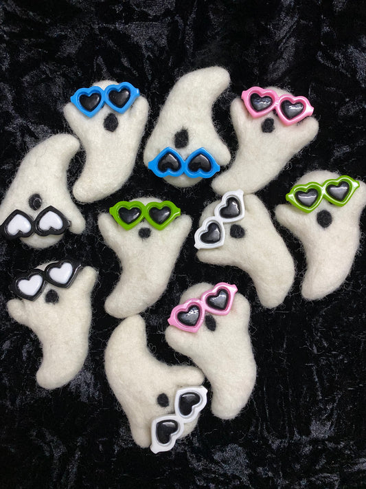 Ghost Heart glasses Earrings