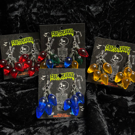 Christmas Light Earrings