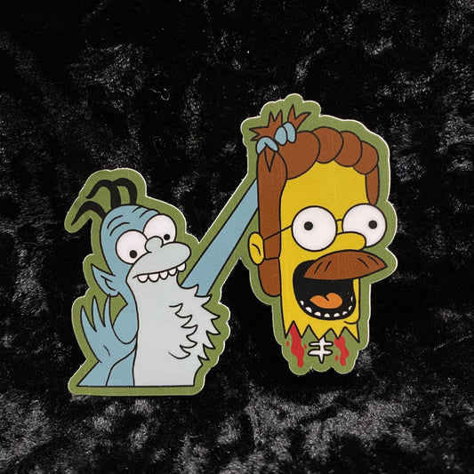 Gremlin & Ned Sticker
