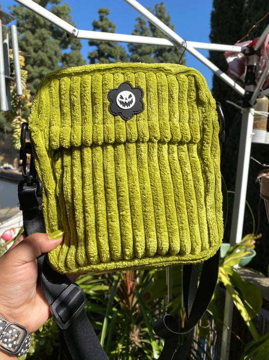 Green Pumpkin Flower Crossbody Bag