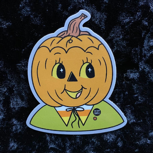 Pumpkin face kewpie Sticker