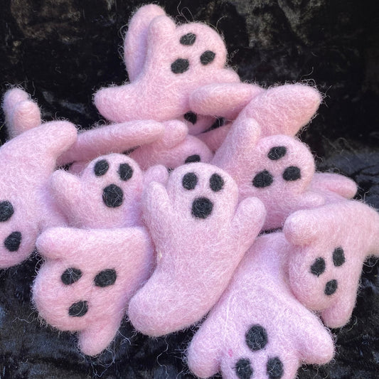 Pink Ghost Earrings