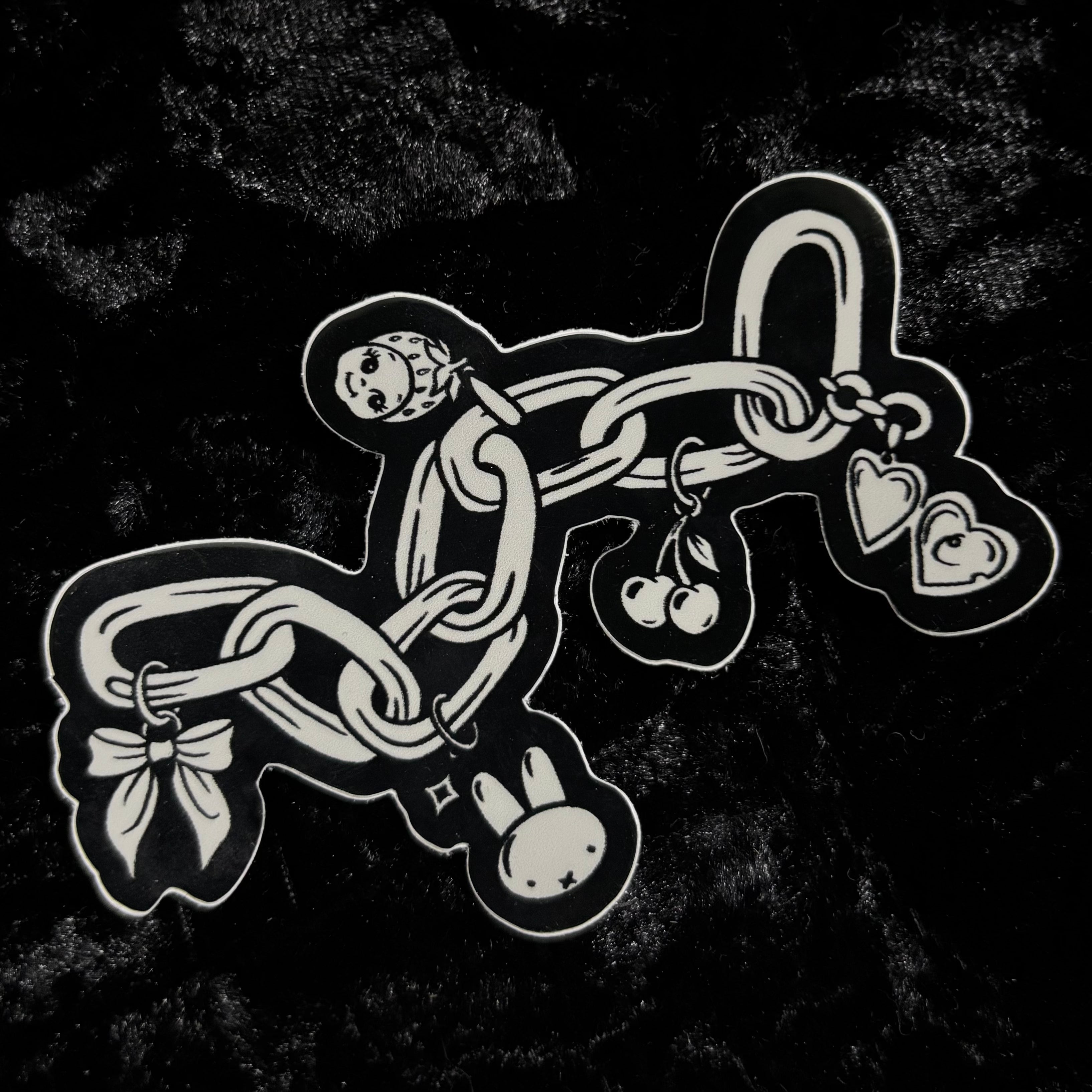 Chain Sticker Minecraft Cute Chain Sticker – Craftsylvania
