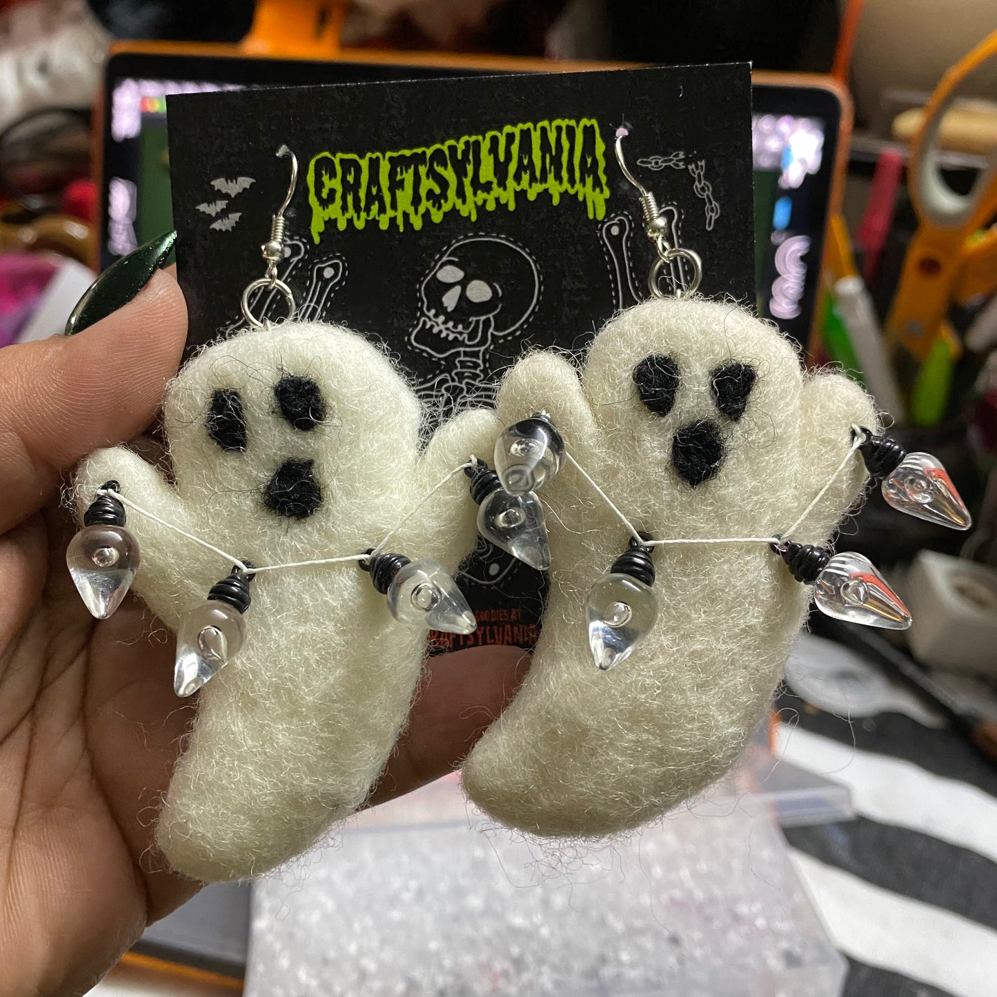 Holiday Ghost Earrings