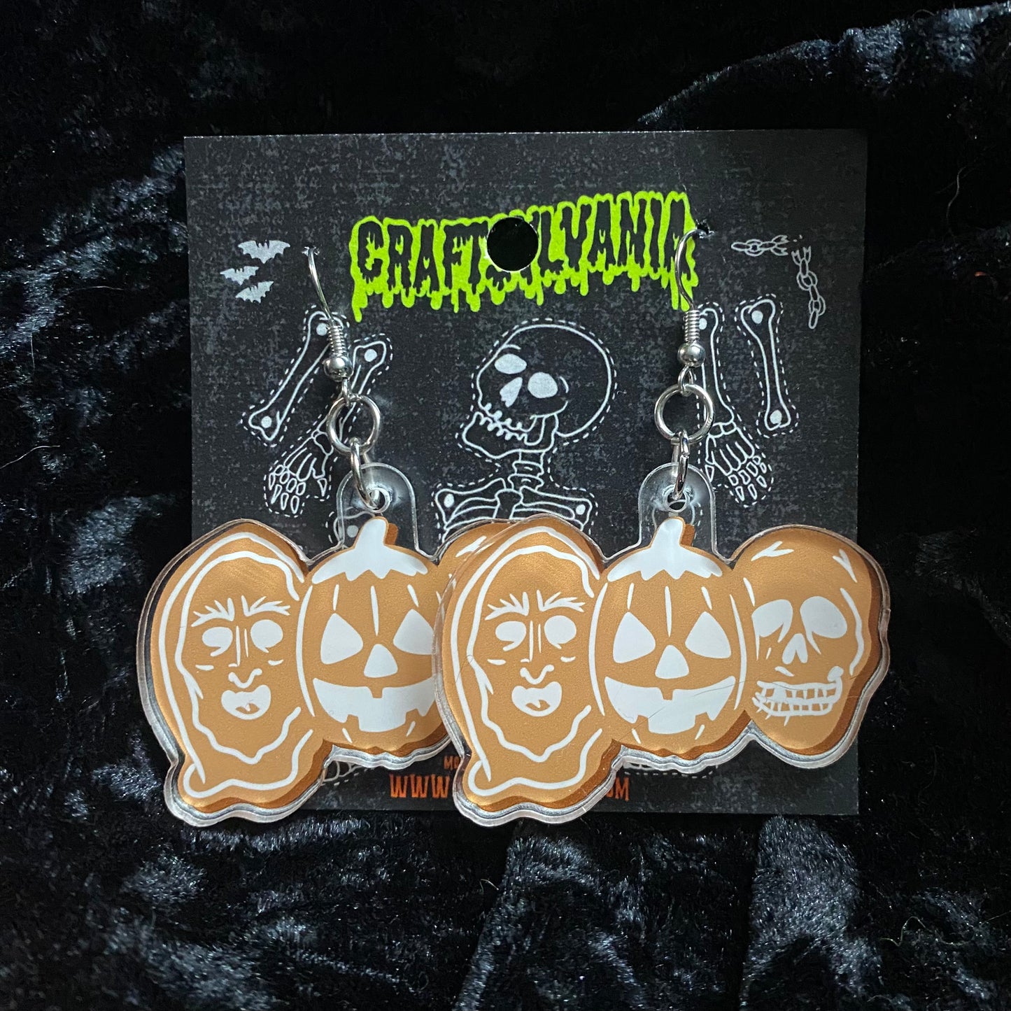 Holiday Gingerbread mask Earrings