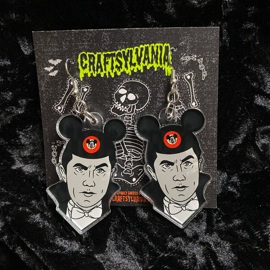 Dracula mouse hat Acrylic Earrings