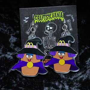 Witch Nugget Acrylic Earrings