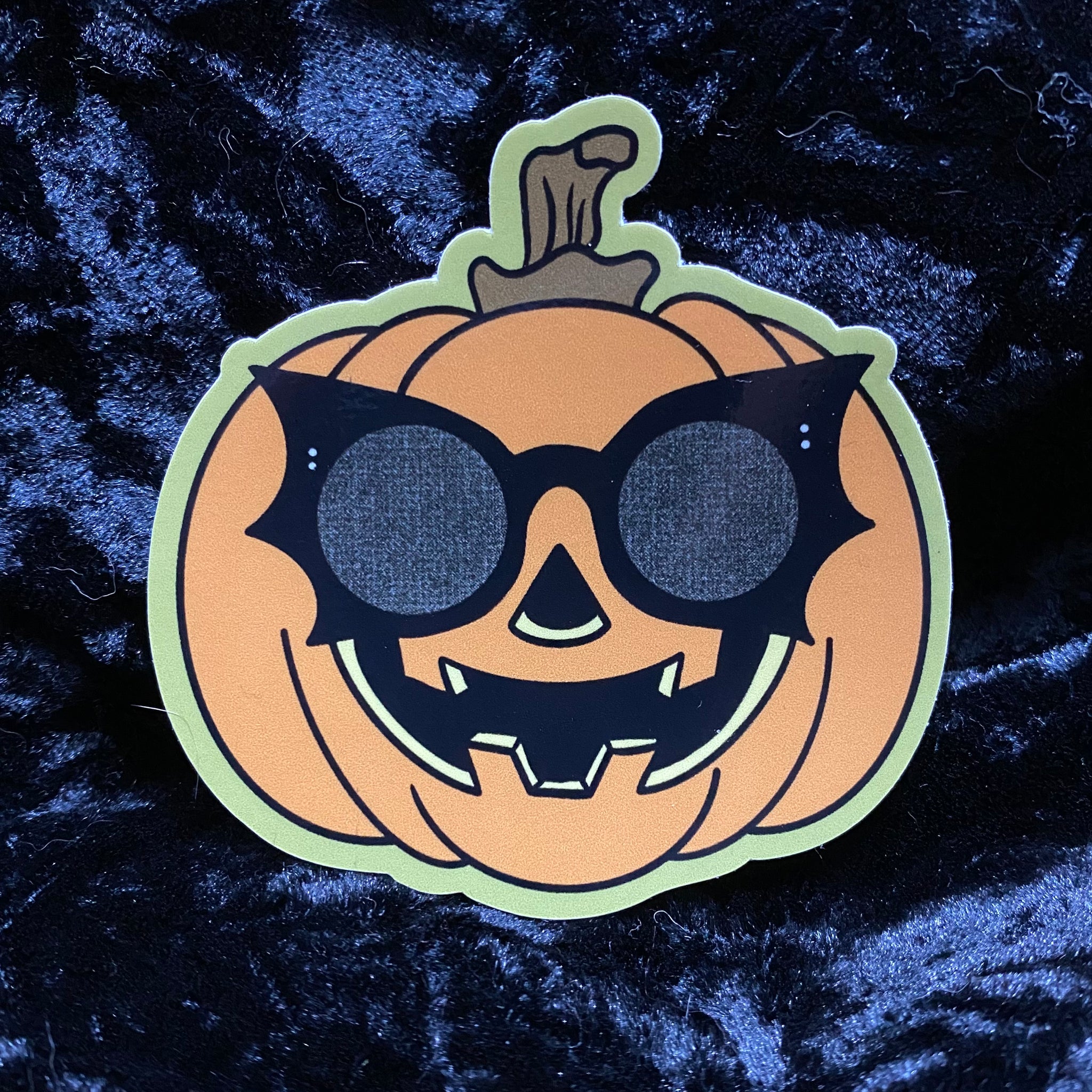 Sunglasses Pumpkin Sticker