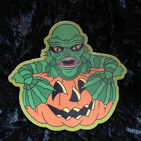Creature in Pumpkin Sticker