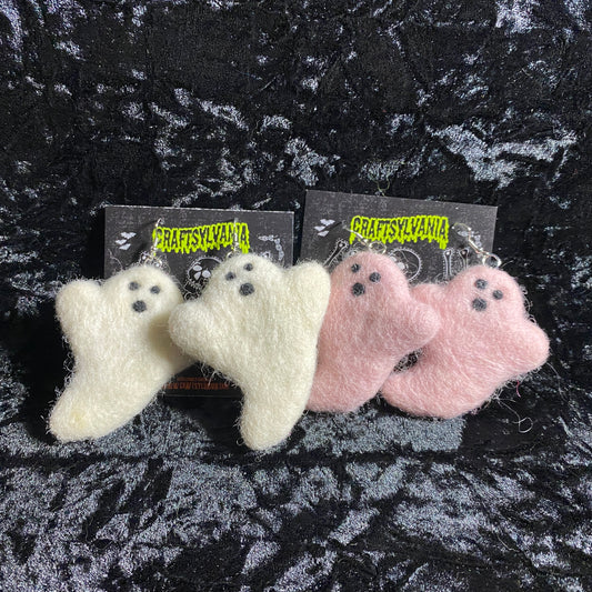 Pink or white Ghost Earrings