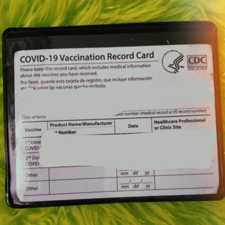 Spooky Vaccine card holder