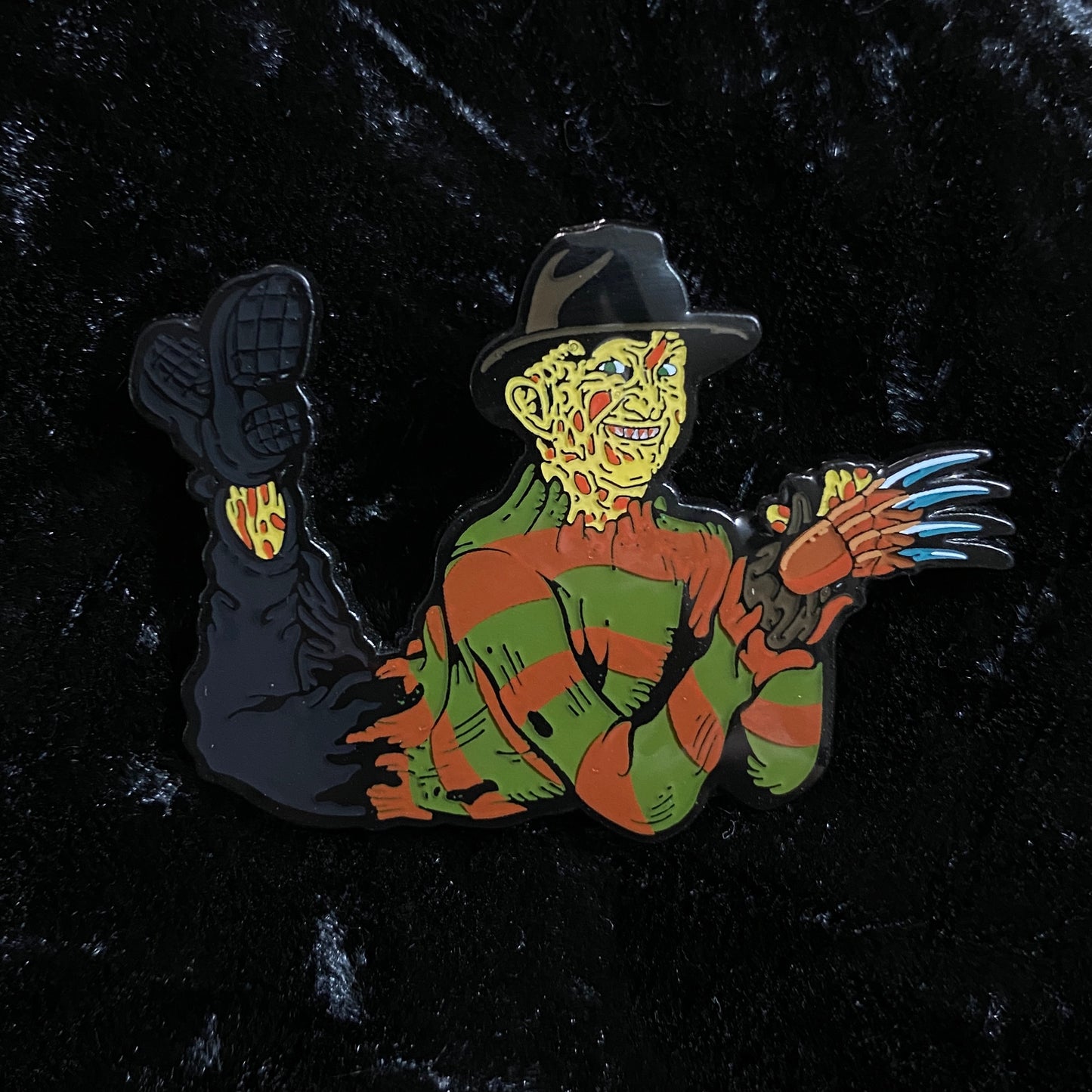 Pin Up Slasher enamel pins