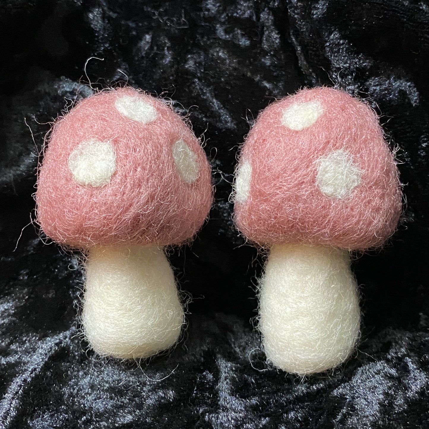 Pink Mushroom Earrings