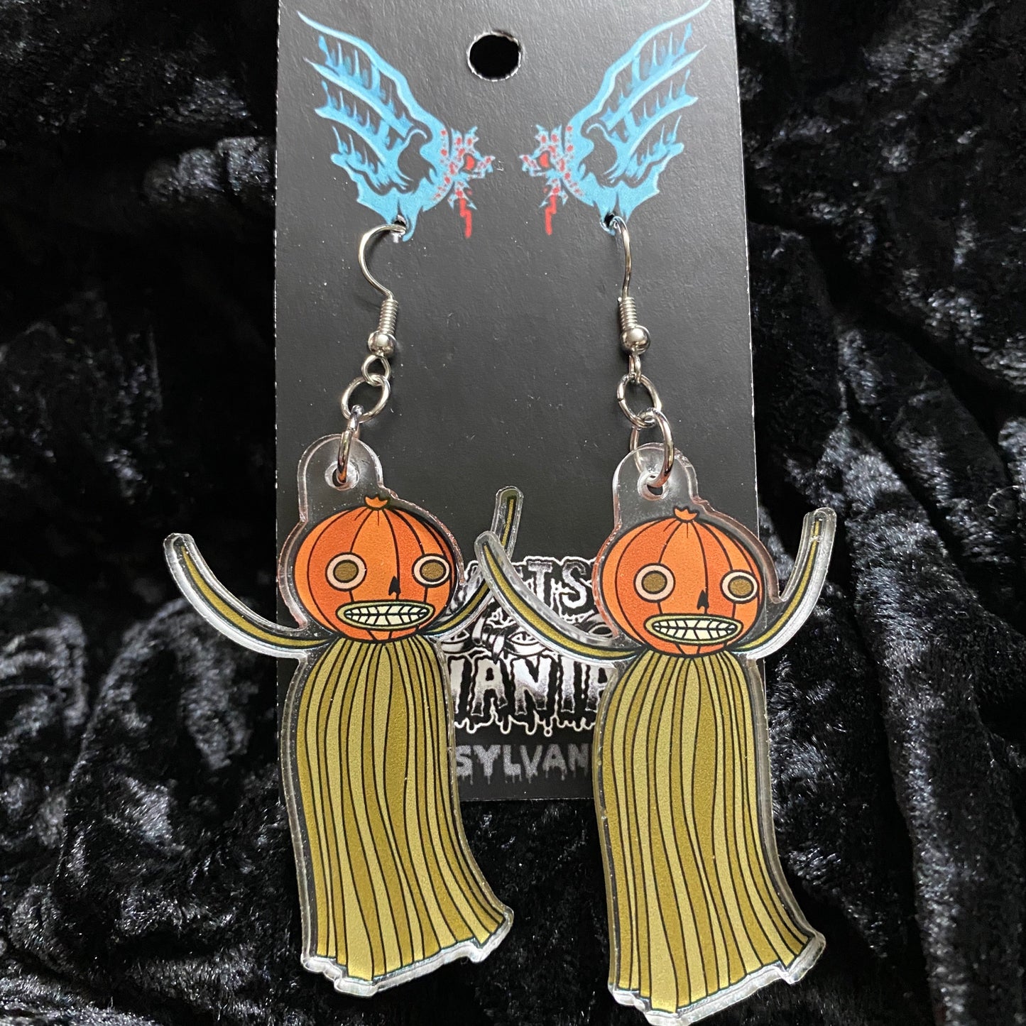 OTGW Pumpkin Acrylic Earrings (PREORDER)