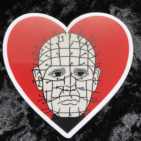 Pinhead Heart Sticker