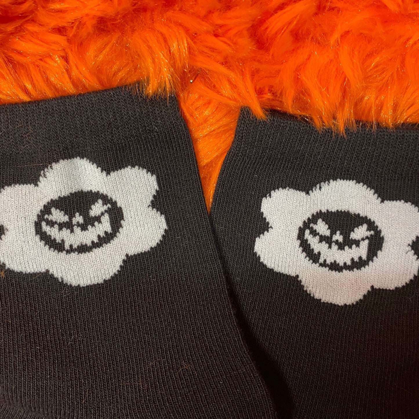 Pumpkin Flower Socks