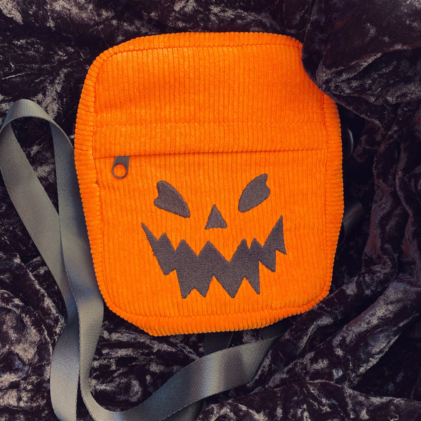 Orange Pumpkin Crossbody Bag