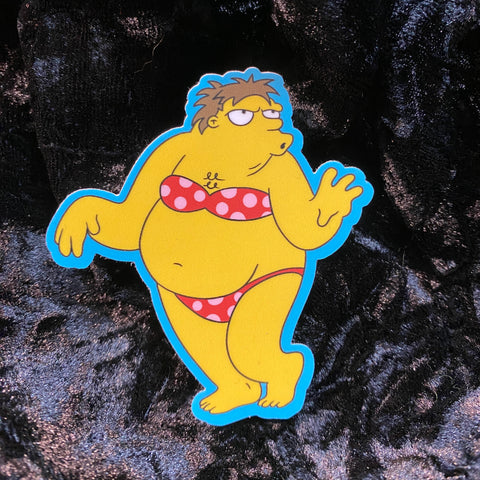 Sexy Barney Sticker