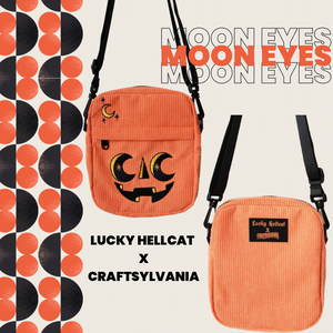 Pumpkin  Moon eyes Crossbody Bag