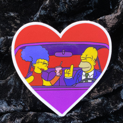 Marge & Homer Sticker